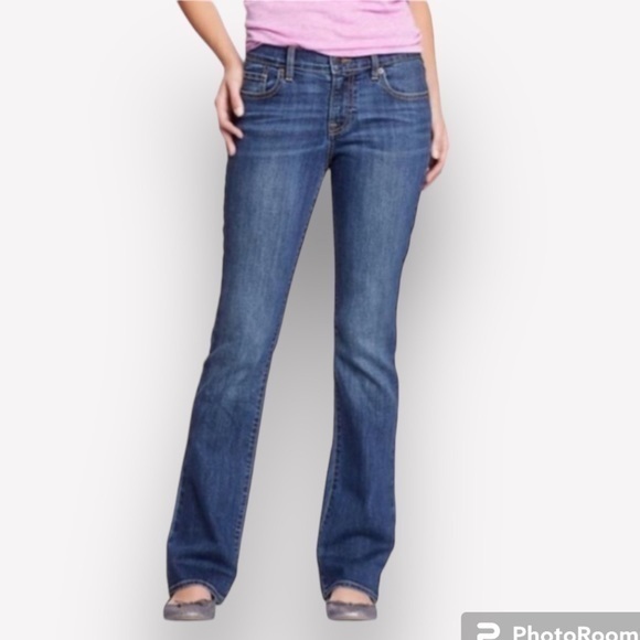 🍕Old Navy The Sweetheart jeans Bootcut boyfriend 10 regular blue - Picture 1 of 9